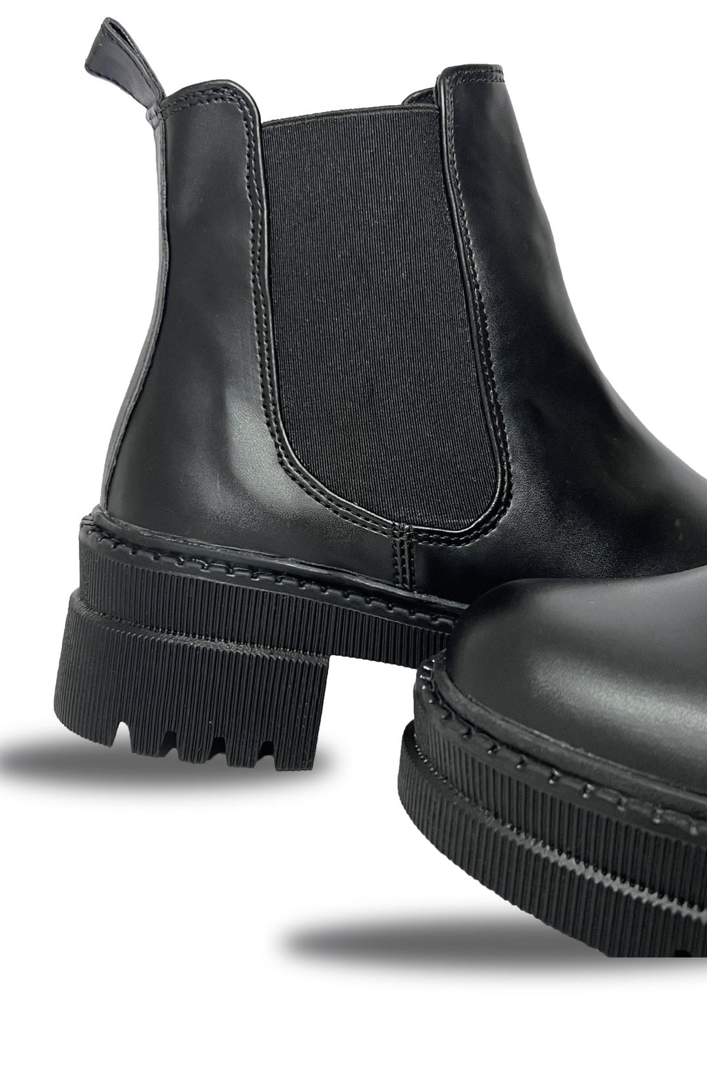 Botines Amber Negro para mujer tractorados