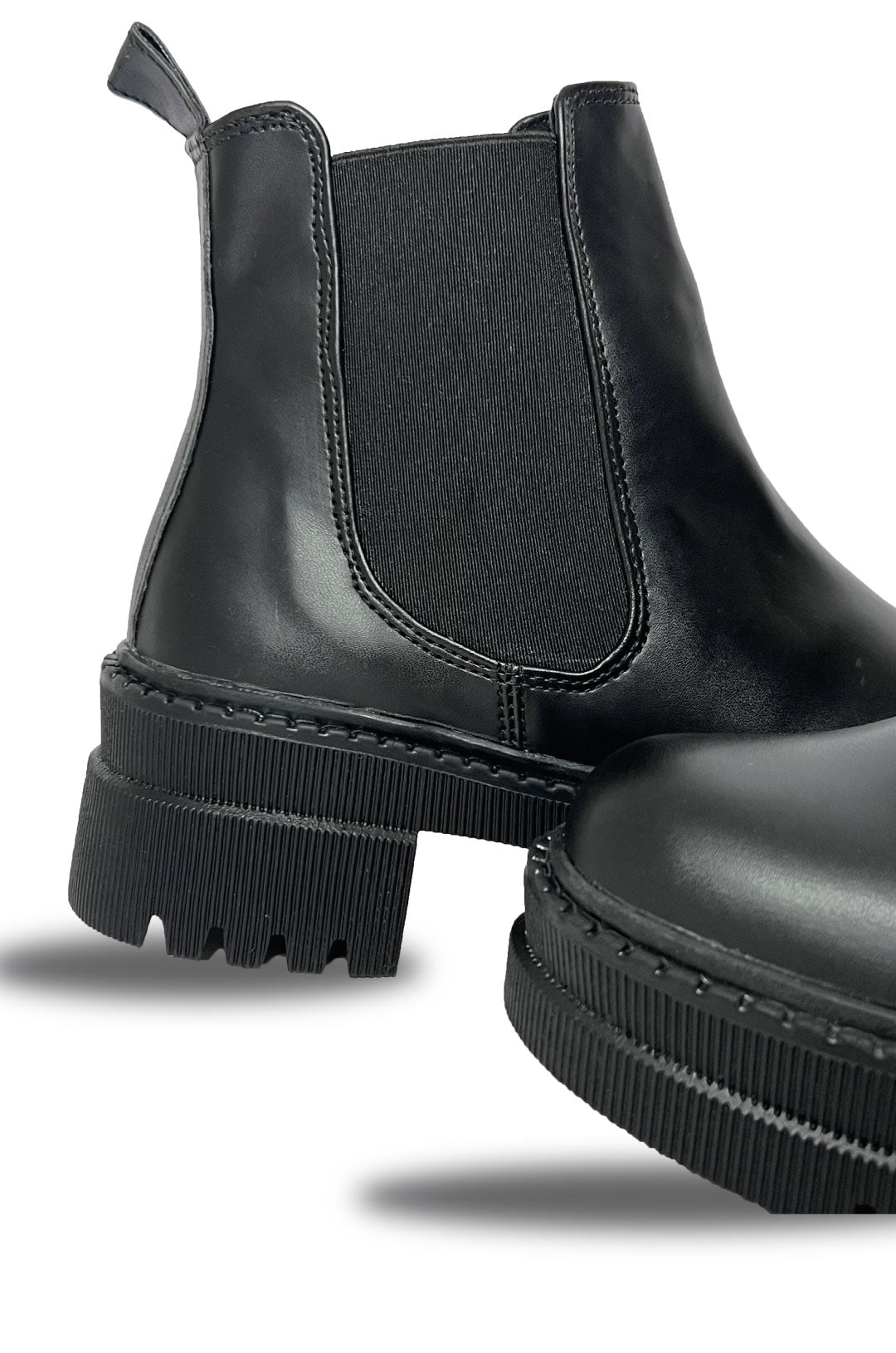 Botines Amber Negro para mujer tractorados