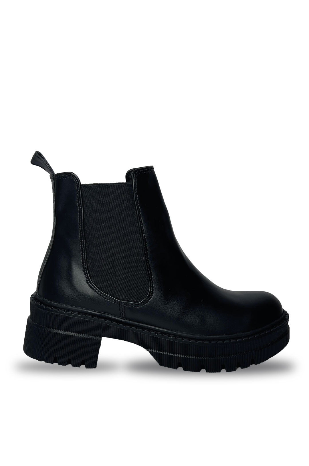 Botines Amber Negro para mujer tractorados