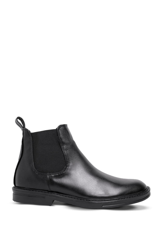 Botín Chelsea Base Cuero Negro — Vellier
