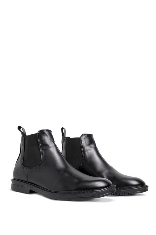 Botín Chelsea Base Cuero Negro — Vellier